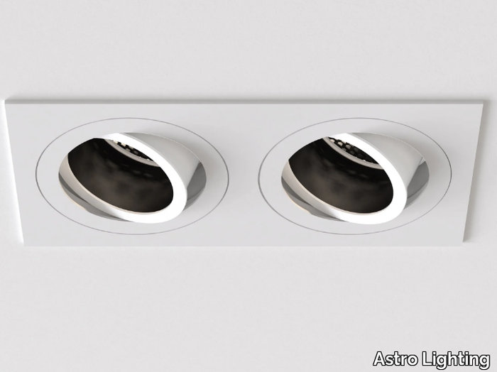PINHOLE SQUARE TWIN ADJUSTABLE - Recessed LED adjustable metal spotlight _ Astro Lighting
