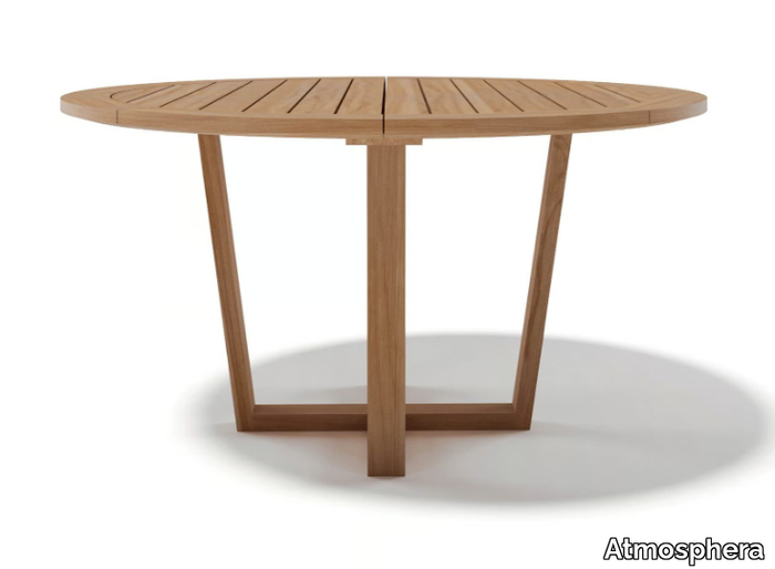 DESERT - Round teak garden table _ Atmosphera