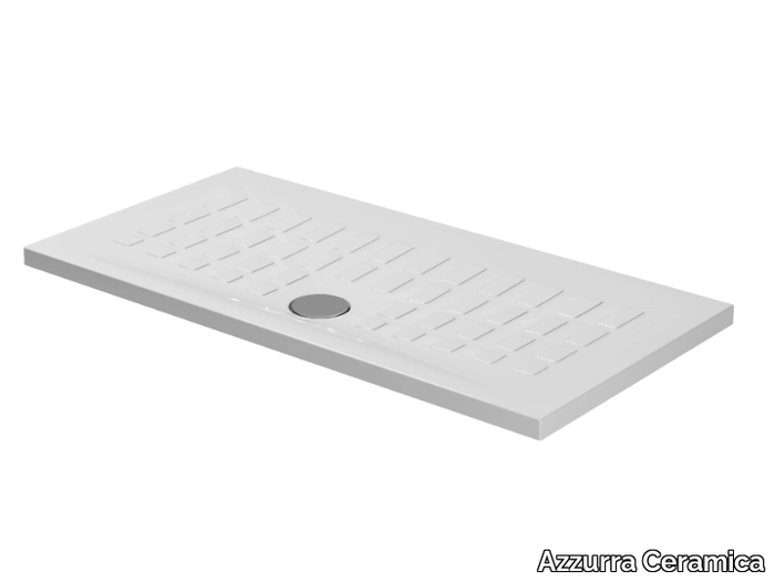 CUBE - Rectangular ceramic shower tray _ Azzurra Ceramica