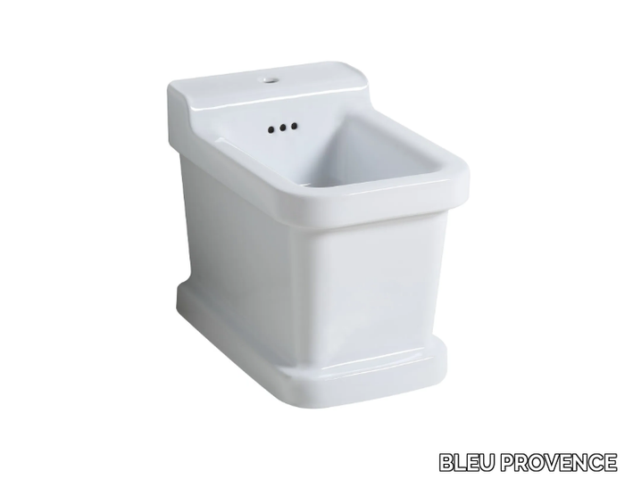 INDUSTRIALIS - Floor mounted ceramic bidet with overflow _ BLEU PROVENCE