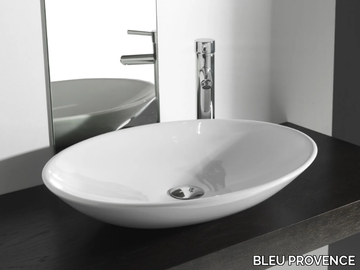 BP024 - Countertop oval ceramic washbasin _ BLEU PROVENCE