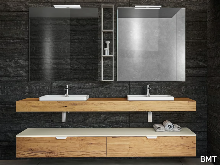 BLUES 4.13 - Double vanity unit with cabinets _ BMT