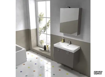 JUPITER 09 - Wall-mounted vanity unit with mirror _ BMT