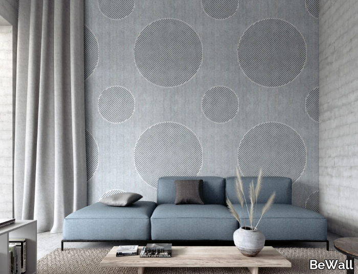 CERCHI - Geometric washable vinyl wallpaper _ BeWall