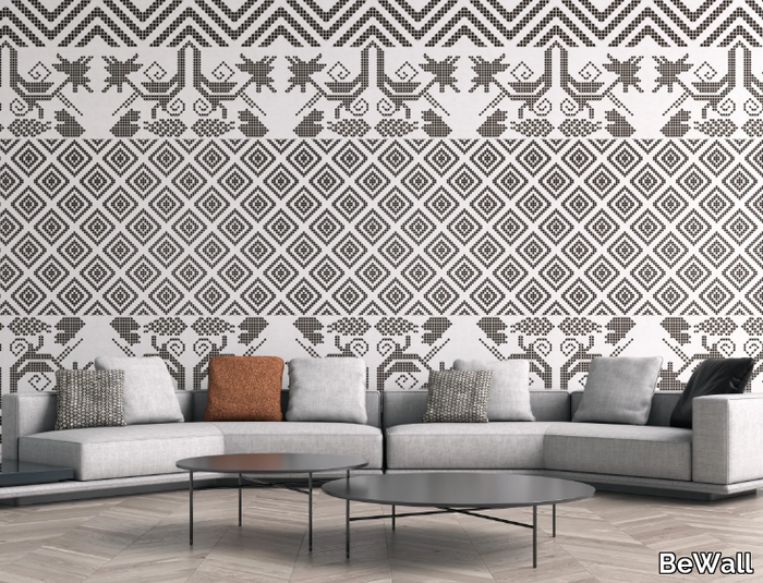 PIX.BIÒ - Motif geometric wallpaper _ BeWall