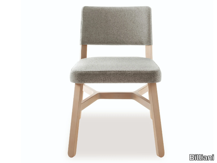 CROISSANT 570 - Beech and fabric chair _ Billiani