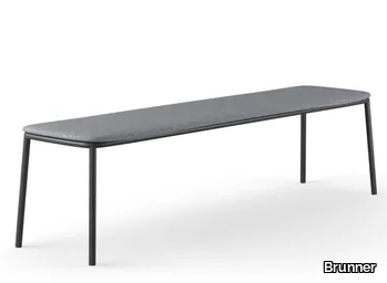 NATE S - Upholstered steel bench _ Brunner