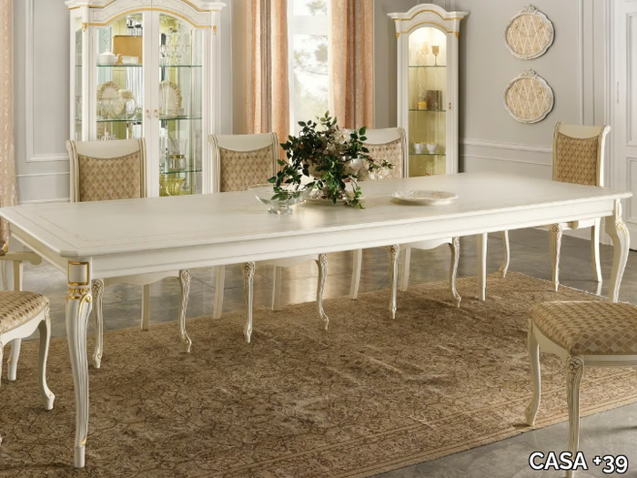 DIAMANTE - Rectangular wooden dining table _ CASA +39