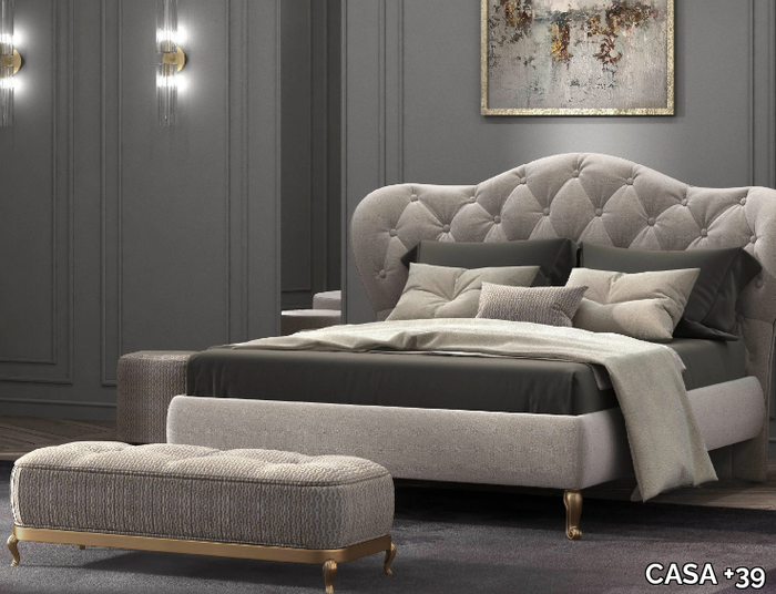 FLY - Double bed with tufted headboard _ CASA +39