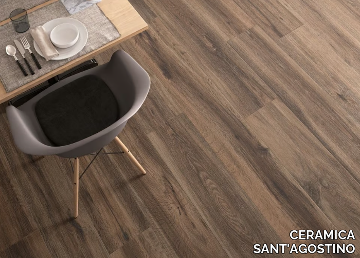 BARKWOOD BURNT - Porcelain stoneware flooring with wood effect _ CERAMICA SANT'AGOSTINO