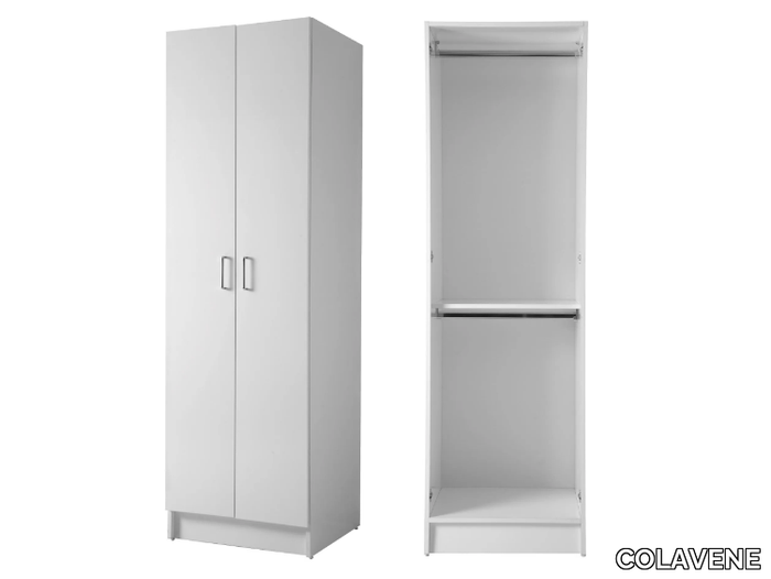 COLF 2 - Tall chipboard laundry room cabinet with hinged doors _ COLAVENE