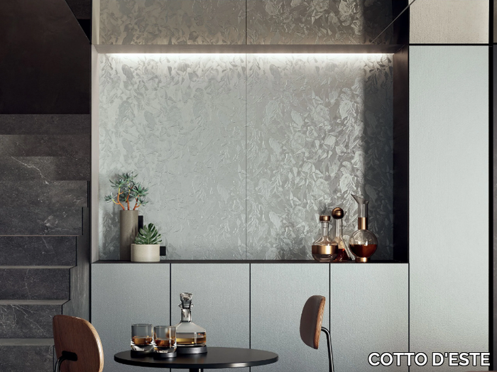WONDERWALL - SILVER SLAB - Indoor porcelain stoneware wall tiles _ COTTO D'ESTE