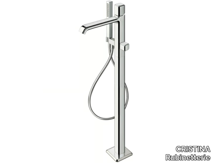 ITALY CRIIT189 - Floor standing bathtub mixer with hand shower _ CRISTINA Rubinetterie