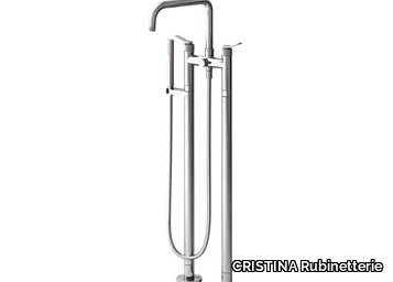 EAST SIDE CRIES108 - Floor standing bathtub mixer with hand shower _ CRISTINA Rubinetterie