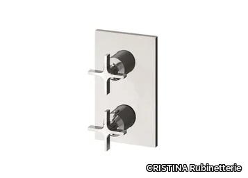 CROSS ROAD CRICR751 - Thermostatic shower tap with plate _ CRISTINA Rubinetterie