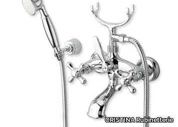 IMPERO CRIIM101 - Wall-mounted bathtub mixer with hand shower _ CRISTINA Rubinetterie