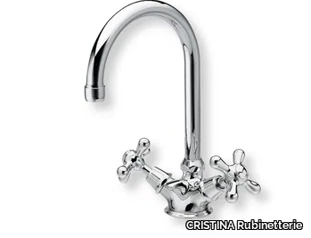 IMPERO CRIIM217 - Countertop washbasin mixer with individual rosettes _ CRISTINA Rubinetterie