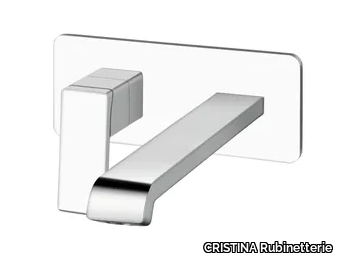 QUADRI S CRIQS258 - Wall-mounted single handle washbasin mixer _ CRISTINA Rubinetterie