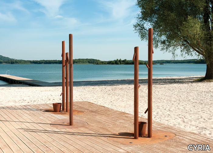 MONSIEUR - Corten™ outdoor shower _ CYRIA