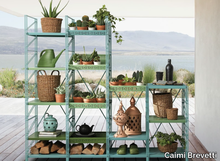 SOCRATE OUTDOOR - Metal garden cabinet _ Caimi Brevetti