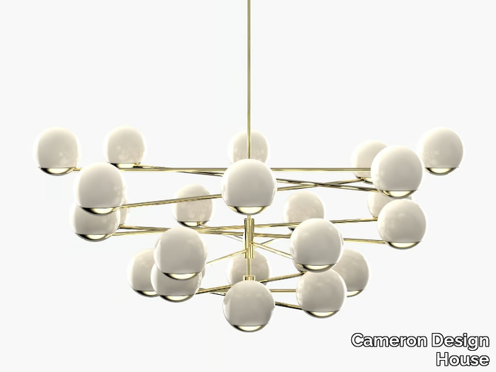 BALL & HOOP S19-11 - LED blown glass pendant lamp _ Cameron Design House