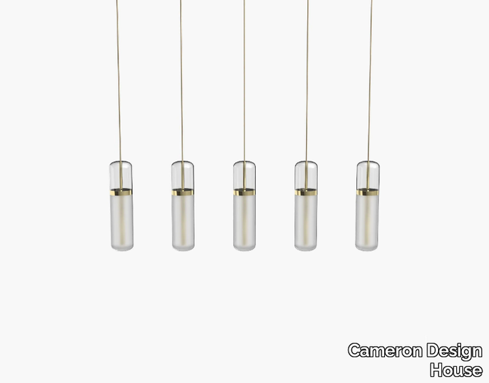 PILL S36-07 - LED handmade blown glass pendant lamp _ Cameron Design House