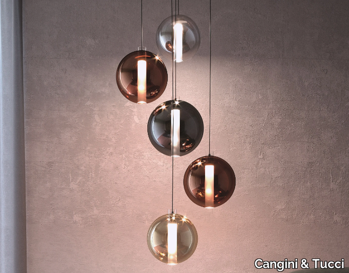 ECLISSE MAX - LED blown glass pendant lamp _ Cangini & Tucci