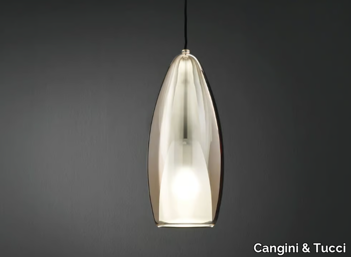 FLUTE - Direct light blown glass pendant lamp _ Cangini & Tucci