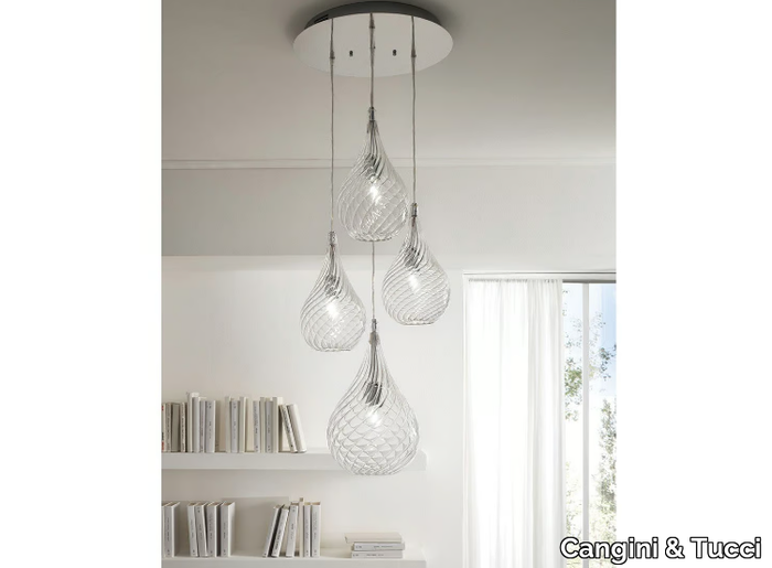 LACRIMA - Blown glass pendant lamp _ Cangini & Tucci