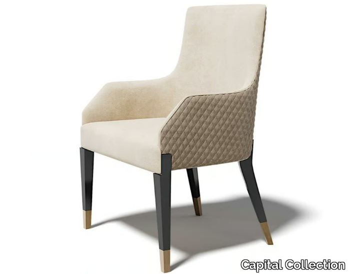 MADAME C/B - Upholstered fabric chair with armrests _ Capital Collection
