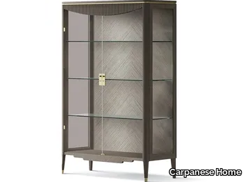 7301 - Wood and glass display cabinet _ Carpanese Home