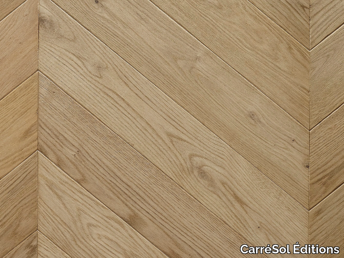 POINT DE HONGRIE CHÊNE CONTRECOLLÉ CHABLIS - Brushed oak parquet _ CarréSol Éditions