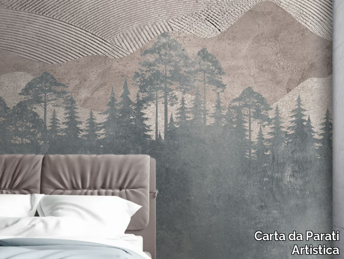 NEL BOSCO - Washable vinyl wallpaper _ Carta da Parati Artistica