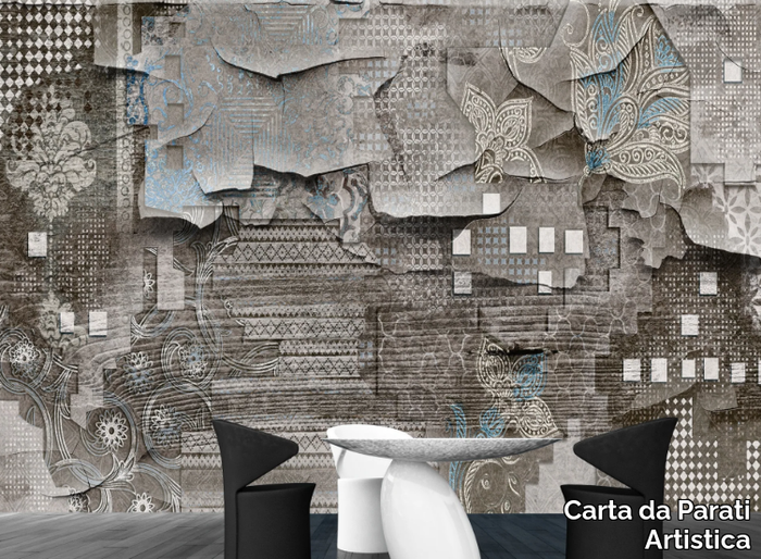 TRAMA ORIENTALE - Motif vinyl wallpaper _ Carta da Parati Artistica