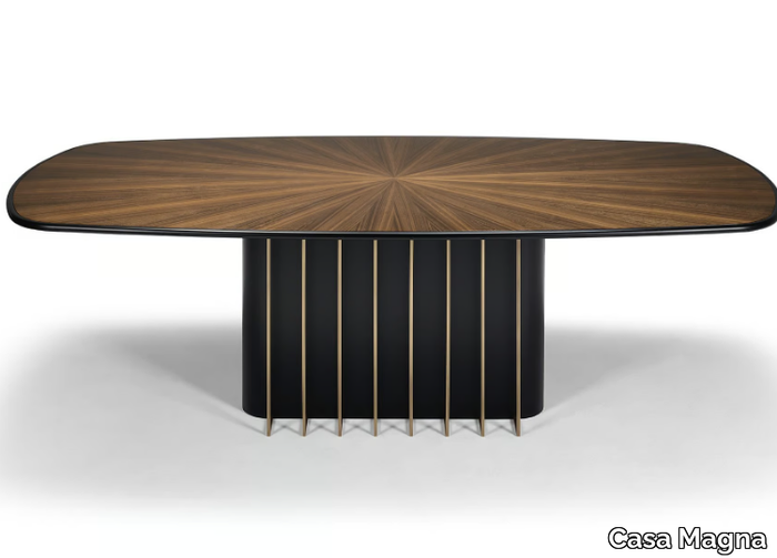 GARBO - Oval wooden table _ Casa Magna