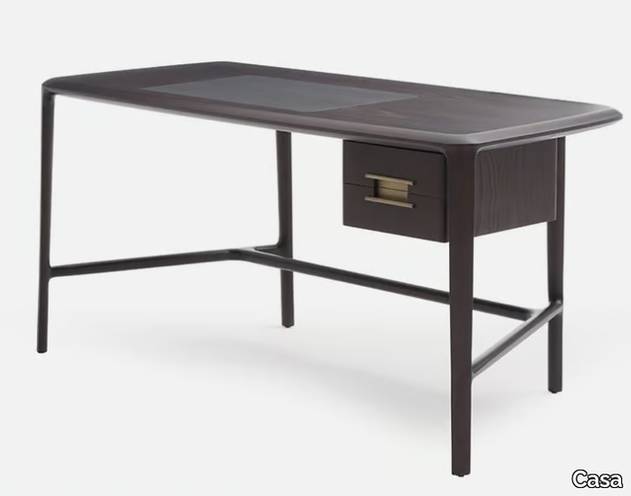 VIDOR - Rectangular wooden writing desk with drawers _ Casa