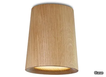 SOLID CONICAL - LED round ceiling oak spotlight _ Case