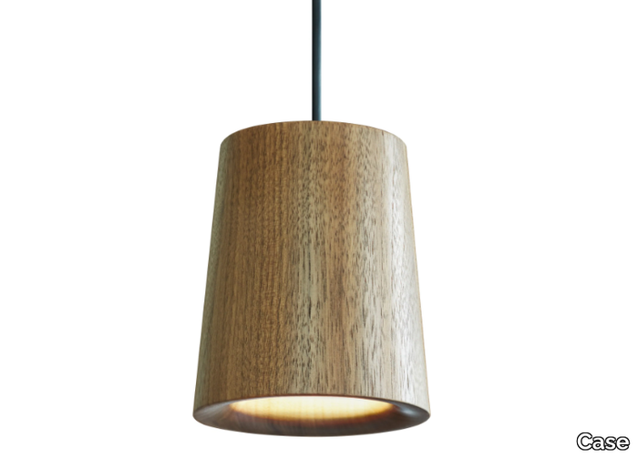 SOLID CONICAL - LED dimmable walnut pendant lamp _ Case