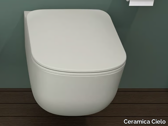 ERA - Wall-hung rimless back to wall ceramic toilet _ Ceramica Cielo