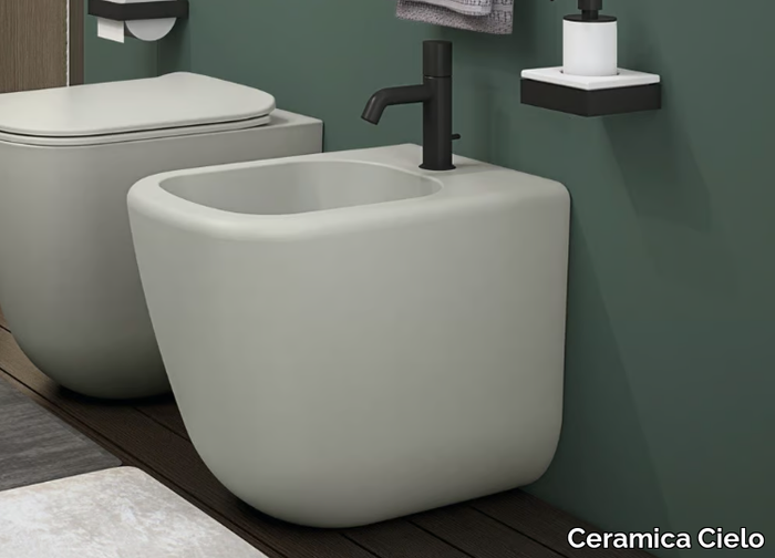 ERA - Floor mounted back to wall ceramic bidet _ Ceramica Cielo