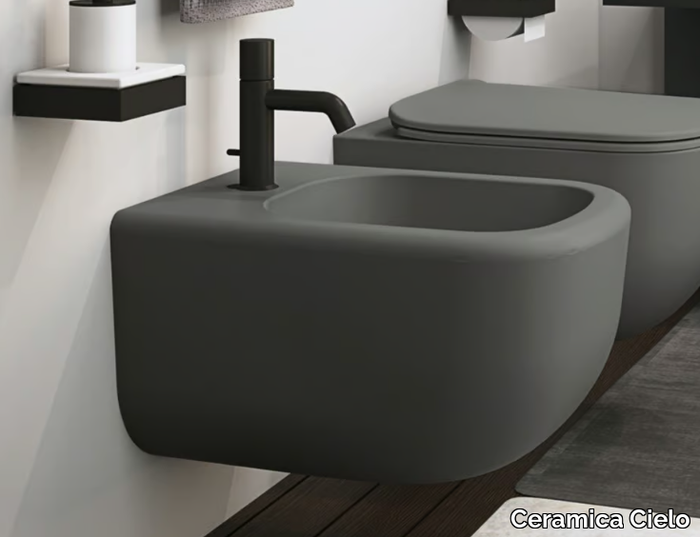 ERA - Wall-hung back to wall ceramic bidet _ Ceramica Cielo