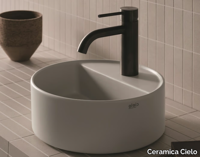 LES PETITES - Countertop round ceramic washbasin _ Ceramica Cielo