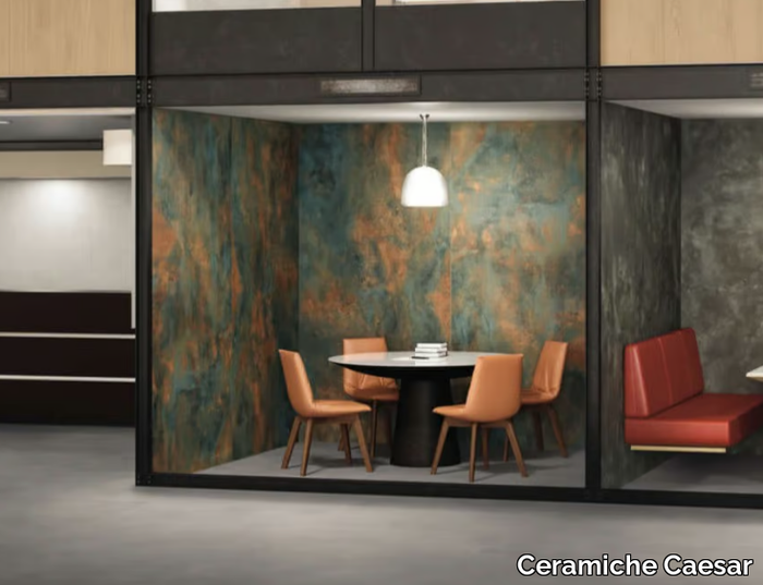 RELATE FLAME BLAZE - Porcelain stoneware wall/floor tiles with metal effect _ Ceramiche Caesar