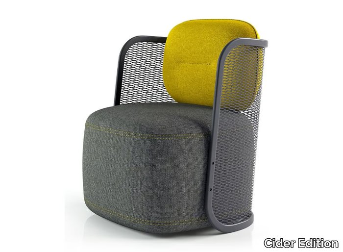 INGRID - Fabric armchair with armrests _ Cider Edition