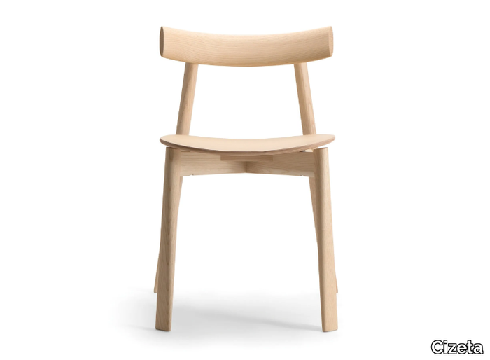 REMO - Stackable wooden chair _ Cizeta