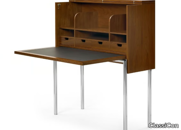 ORCUS HOME DESK - Steel and wood secretary desk with flap doors _ ClassiCon