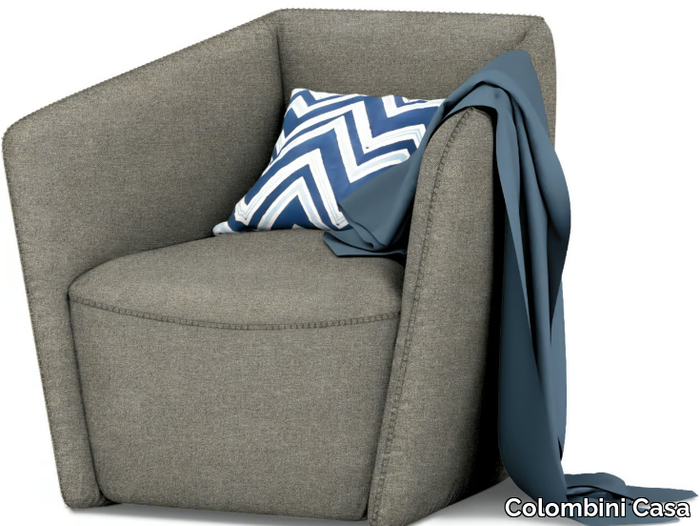 AVETA - Fabric armchair with armrests _ Colombini Casa