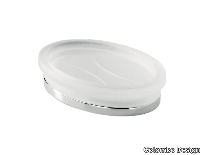 LAND B2842 - Countertop etched glass soap dish _ Colombo Design