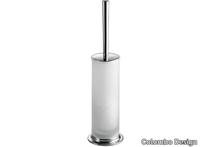 LINK B2406 - Etched glass toilet brush _ Colombo Design