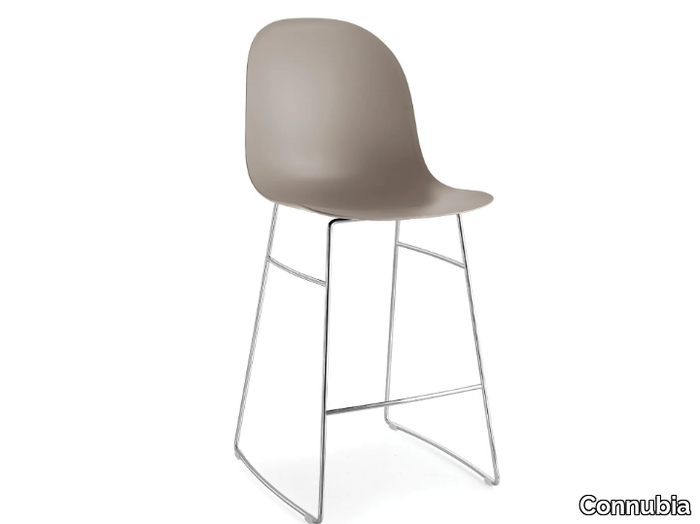 ACADEMY - Polypropylene high stool with metal frame _ Connubia